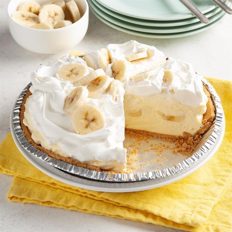 15 Minute Desserts, Banana Pudding Pies, Bake Banana, No Bake Banana Pudding, Banana Cream Pie Recipe, Favorite Pie Recipes, Summer Pie, Pudding Pie, Cake Mug