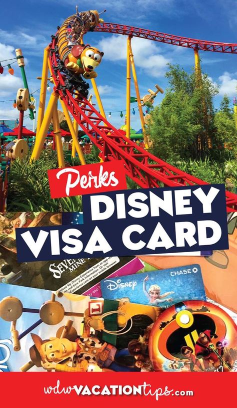 If you are wondering if it's a good fit for you, you're in the right spot! Here is a breakdown of the perks of the Disney Visa credit card. Disney Credit Card, Disney Visa Card, Disney On A Budget, Disney World Vacation Planning, Visa Credit Card, Disney World Planning, Walt Disney World Vacations, Disney Resorts, Best Credit Cards