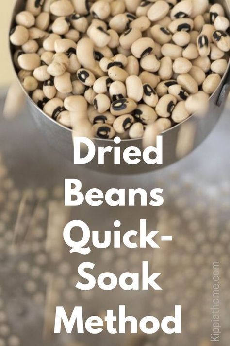 Quick Soak Beans, Fresh Ingredient Recipes, Soak Beans, Reflecting On The Past Year, Garbonzo Beans, Dry Beans Recipe, Beans In Crockpot, How To Soak Beans, Fried Beans