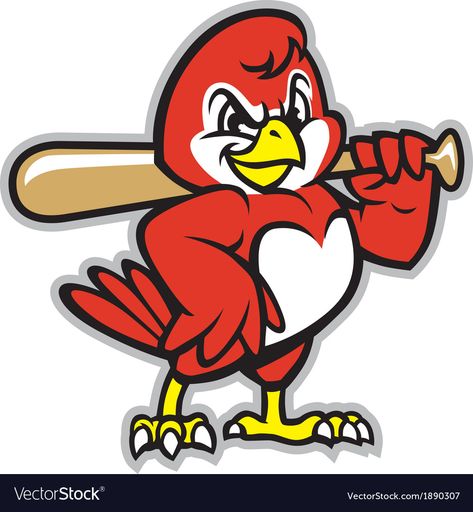 Bird Mascot, Baseball Mascots, Athletics Logo, Sports Logo Design, Bird Logos, Cartoon Logo, Mascot Design, School Mascot, Flat Illustration