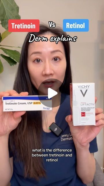 Retinol vs tretinoin: here’s a quick summary and comparison of the two most commonly talked about retinoids for skin, and how to pick b... | Instagram Tretinoin Benefits, Retinoids Before And After, Retinol Benefits Skin Care, Retinoid Skincare Routine, Best Retinol, Retinol Vs Retinal, Tretinoin Before And After Anti Aging, Tretinoin Skin Care Routine, How To Use Tretinoin Cream