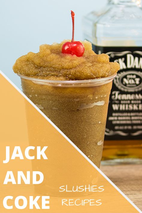 Jack and Coke are one of those combos that always help us loosen up and make some good memories! Here is the Jack and Coke Slush recipe, perfect for any party! Coke Slushie Recipe, Coke Slushie, Alcoholic Slush Recipes, Coke Recipes, Vodka Slush, Slush Recipes, Slushie Recipe, Jack And Coke, Healthy Eating Breakfast