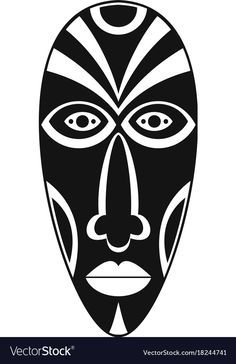 Máscaras afro. African Mask Drawing, Ta Moko Tattoo, African Drawings, African Art Projects, Mask Drawing, Afrique Art, African Paintings, African Art Paintings, African Mask