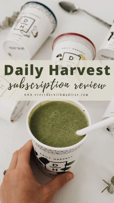 Daily Harvest Smoothies, Chia Bowl, Harvest Bowl, Cacao Smoothie, Oat Bowls, Smoothie Shop, Daily Harvest, Healthy Plant Based Recipes, Healthy Groceries