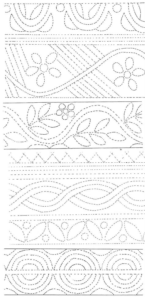 FolkCostume: August 2011 Hand Quilting Stencils, Hand Quilting Motifs, Hand Quilted Borders Designs, Hand Quilting Designs Templates, Hand Quilting Templates, Garments Design, Hand Quilting Borders Designs, Hand Quilting Designs Ideas, Hand Quilting Patterns Templates