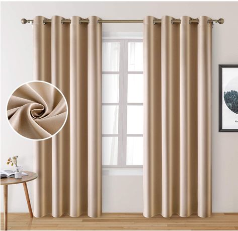 Satin Curtains, Faux Silk Curtains, Insulated Drapes, Room Divider Doors, Gold Curtains, Silk Curtains, Curtains For Bedroom, Curtains Living, Darkening Curtains