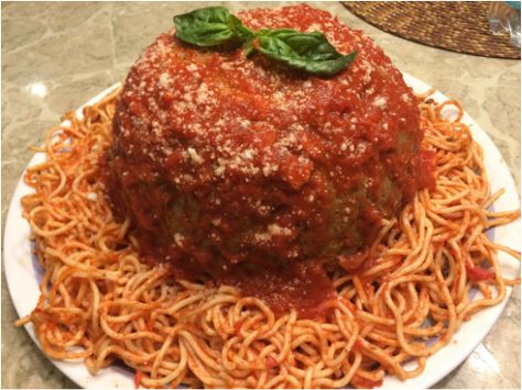 Giant Meatball Recipe, Giant Meatball, Baby Bach, Pumpkin Decorating Contest, Movie Aesthetic, March 9th, Meatball Recipes, April Fools, Above And Beyond