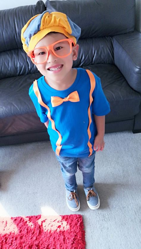 Blippi Outfit, Diy Toddler, Toddler Costumes, Baby Face, Halloween, Birthday