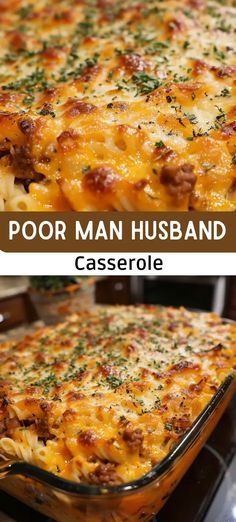 Poor Man Husband Casserole Poor Man Husband Casserole Recipe, Poor Man’s Dinner, Poor Man’s Recipes, Poor Mans Recipes Cheap Meals, Poor Man's Casserole, Poor Mans Husband Casserole, Manly Dinners, Poor Man’s Husband Casserole, Poor Man's Husband Casserole