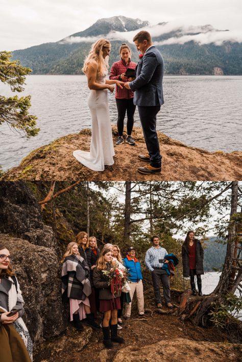 Elopement With Friends, Hike Wedding Ceremony, Elopement With Family, Eloped Wedding, Hiking Wedding, Dream Elopement, Elopement Party, Airbnb Wedding, Hiking Elopement