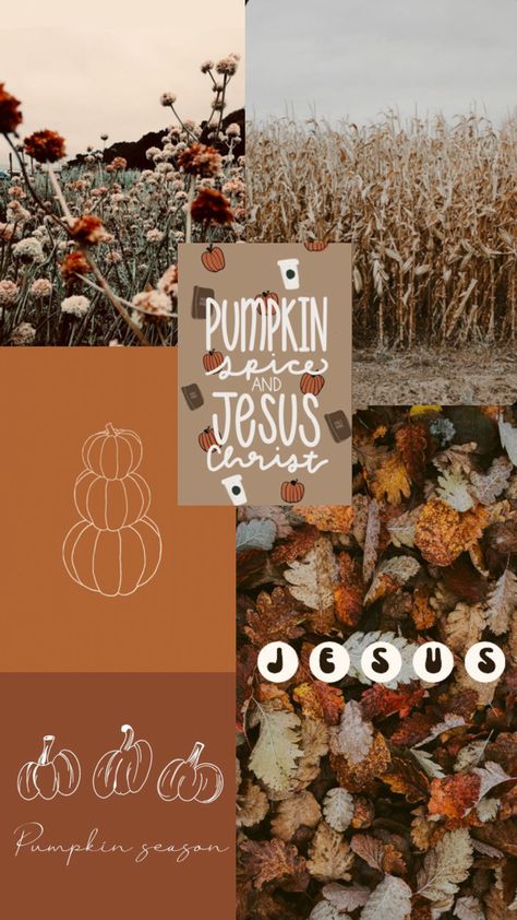 Halloween Fall Wallpaper, Jesus Collage, Wallpapers Christian, Fall Bible Verses, Fall Background Wallpaper, Fall Christian, Autumn Wallpapers, Christian Thanksgiving, Christian Fall