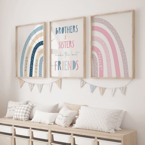 Both Gender Shared Bedroom, Boy And Girl Shared Room Decor, Boy And Girl Shared Bedroom Decor, Brother Sister Playroom Ideas, Boy Girl Toddler Room Shared Bedrooms, Boy And Girl Shared Room Ideas, Half Boy Half Girl Room, Girl And Boy Bedroom Shared, Boy And Girl Shared Bedroom Ideas