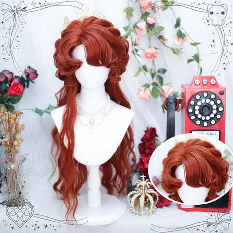 Features: - Exquisite and enchanting wig inspired by princesses and elf queens 👸🧝‍♀️ - Beautiful blonde color, radiating elegance and grace 💁‍♀️✨ - Made with high-quality synthetic fibers for a natural and realistic look 🌈💆‍♀️ - Thick and voluminous curls, adding a touch of whimsy and charm to any outfit 🌀💫 - Adjustable and comfortable wig cap for a secure fit and all-day wear 😌🎀 Versatile Styling Options: - Perfect accessory for Lolita fashion or cosplay outfits 🎀🎭 - Pair it with ele Center Part Bangs, Curls Wig, Oil For Curly Hair, Top Net, Parted Bangs, Bangs Curly, Fiber Texture, Red Wigs, How To Style Bangs