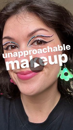 28K views · 20K reactions | unapproachable (to men) makeup!💁🏻‍♀️💕

Nothing makes me feel more beautiful and confident than wearing a bold graphic liner and rhinestone sparkly makeup look!🤩

All the bad b*tches in my comment section were telling me how wearing bold makeup is a great way to weed out creepy men and I couldn’t agree more!🙌🏻

✨makeup details✨

@glisten_cosmetics x @fairy.freak palette
@glisten_cosmetics #4 graphic liner brush
**GIOVANNA20 for 20% off Glisten (affiliate)
@halfmagicbeauty iridescent face gems
@urbandecaycosmetics “cosmic” moondust eyeshadow 
@yslbeauty lash clash waterproof mascara
@tower28beauty “sun coast” bronzer & “party hour” lip and cheek (on my lips & cheeks!)
🌸earrings are from @shop.kikay !

#graphiclinerlook #graphiceyeliner #wateractivatedliners Creepy Men, Men Makeup, Glisten Cosmetics, Moondust Eyeshadow, Sparkly Makeup, Creepy Guy, Graphic Eyeliner, Liner Brush, Face Gems