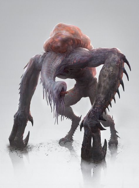 Beast Creature, D D Monsters, Dnd Monsters, Cool Monsters, Alien Concept Art, Monster Concept Art, Alien Creatures, Fantasy City, Demon Art