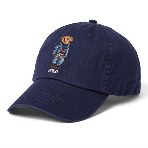 M Cap:Twill Sprt | Polo Ralph Lauren | Men's Polo Bear Twill Hat, Navy Polo Cap, Polo Hat, Baseball Caps Mens, Polo Bear, Bear Hat, Kids Trend, Polo Ralph Lauren Mens, Workout Accessories, Polo Ralph