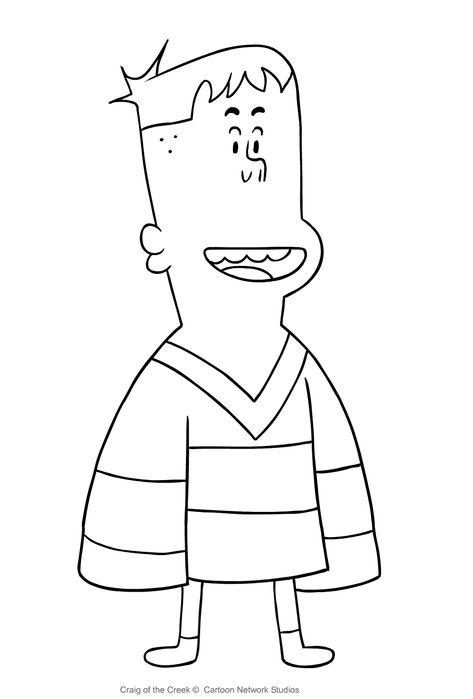 JP Mercer from Craig of the Creek coloring page Craig Of The Creek Drawings, Cartoon Network Character Design, Jp Craig Of The Creek, Ar Book, Cartoon Dog Drawing, Craig Of The Creek, Cartoon Network Characters, Summer Camp Island, Creek Art