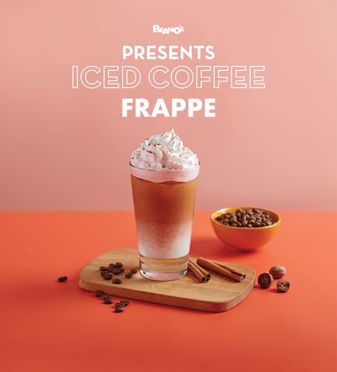 Iced Coffee Frappe, Coffee Frappe, Coffee Poster Design, Coffee Shop Photography, Cafe Posters, Coffee Board, Poster Photography, Social Media Advertising Design, Coffee Menu