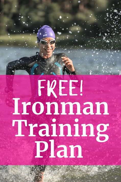 Need some fitness inspiration? Want to take on a big fitness challenge? Try triathlon training! Did you know in less than a year you could complete an Ironman?! Find a free Ironman triathlon training plan here. #triathlon #fitness #fitspo #ironman #trainingplan #fitnesschallenge Iron Man Workout, Ironman Training Plan, Half Ironman Training Plan, Daily Workout Challenge, Half Ironman Training, Ironman Triathlon Motivation, Fitness Model Diet Plan, Triathlon Training Program, Ironman Triathlon Training