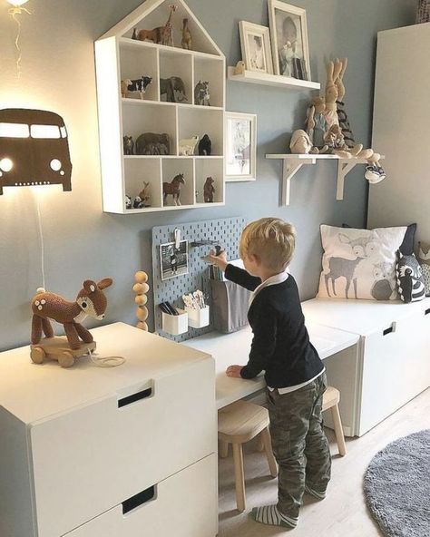 barnrum barnrumsinspo stuva åhlens ikea jotåhlens barnrum barnrumsinspo IKEA jot miroir stuva Ikea Kids Room, Toddler Boy Room Decor, Boy Bedroom Design, Kids Bedroom Inspiration, Toddler Boys Room, Kids Bedroom Designs, Playroom Design, Kids Interior Room, Toddler Rooms