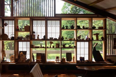 George Nakashima House, Midcentury Modern Japanese, Beam Structure, George Nakashima, Traditional Japanese House, Japanese Architect, Japanese Interior, Japanese Architecture, Structure Design