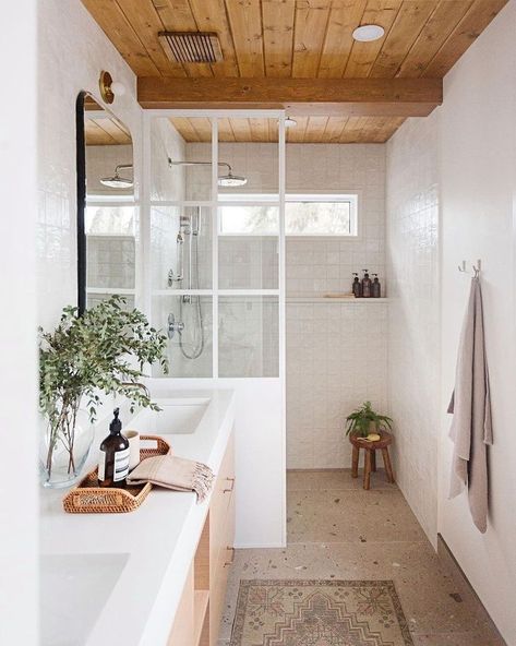 Having a spa day from home.👀💆‍♀️ // Design by @bykristinalynne. // Build by @revive_developments. // Photography by @sharon_litchfield. Bathroom Stuff, Mill Valley, Modern Cottage, Tile Flooring, Bathroom Renos, House Bathroom, Beautiful Bathrooms, White Bathroom, Home Fashion