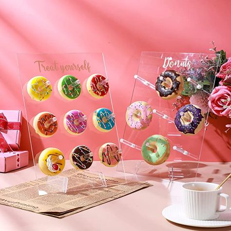 Donut Holder Stand, Donut Stand Display, Donut Branding, Donut Stands, Donut Holder, Donut Display, Donut Stand, Cookie Stand, Wall Stand