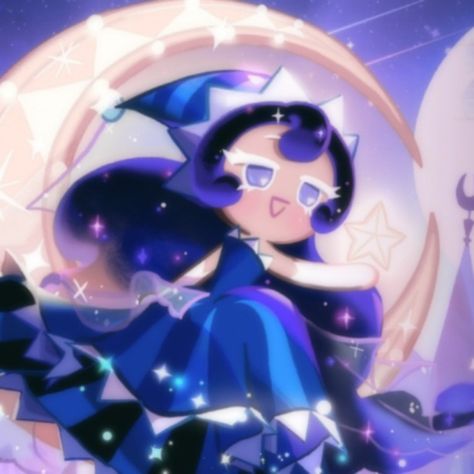 Moonlight Cookie Pfp, Crk Aesthetic, Moonlight Cookie Icon, Crk Pfps, Crk Icons, Moonlight Cookie, Cookie Icon, Sea Fairy, Cookierun Kingdom