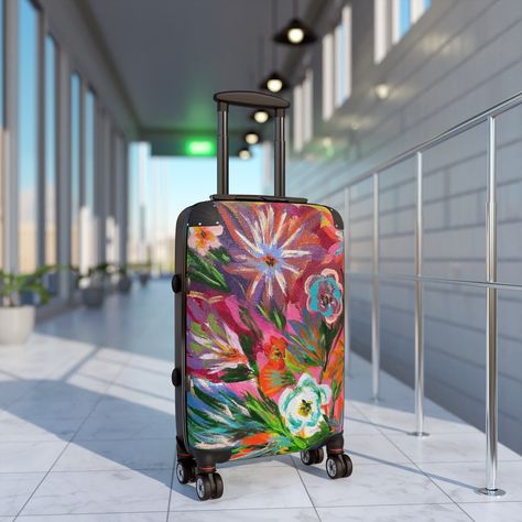 Travel in Style!! My "Summer" canvas art on this cute and sturdy suitcase! www.tartsyattic.com Painted Suitcase, Travel In Style, My Summer, Travel Style, In Style, Design Ideas, Canvas Art, Hand Painted, Canvas