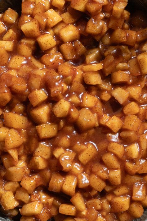 Apple Pie Filling Thick Apple Pie Filling, Spicy Apple Pie, Diced Apple Pie Filling, Apple Pie Filling Recipes Crockpot, Mexican Apple Pie, Stovetop Apple Pie Filling, Apple Pie With Fresh Apples, Small Batch Apple Pie Filling, Frozen Apple Slices Recipes