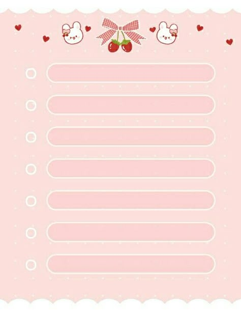 Kawaii Printables, Memo Template, Memo Pad Design, Hello Kitty Printables, Kawaii Planner, Hello Kitty Crafts, Paper Toys Template, Memo Paper, Kids Planner