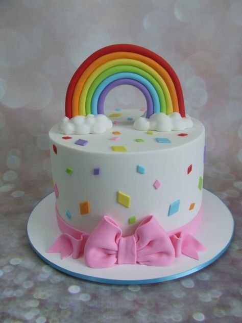 Rainbow and diamonds - Cake by Cake A Chance On Belinda Gökkuşaği Pasta, Diamond Cake, My Little Pony Cake, Little Pony Cake, Pony Cake, Rainbow Birthday Cake, 2 Birthday Cake, 1st Birthday Cakes, Unicorn Cake