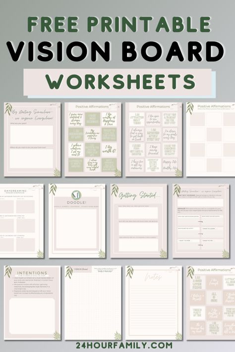 Free Printable Vision Board Worksheets (Updated 2024) weeklyplanner #digitalblogplanner #printablemealplanner. Vision Casting Worksheet, Vision Board Drawing Ideas, Vision Board Printables Free, School To Do List Printable, Vision Casting, Vision Board Worksheet, Free Vision Board Template, Business Planner Printables, Goal Template