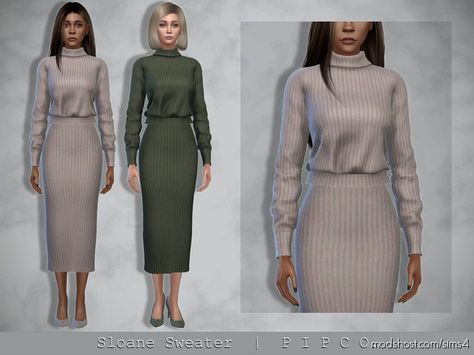 Sims 4 Cc Cold Weather, Outfit Categories, Cold Weather Outfit, Everyday Clothing, Cozy Sweater, Sims 4 Mods, Sims Resource, Sims 3, Cozy Sweaters