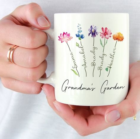 Christmas Gifts for Grandma, Grandma's Garden, Gift Ideas for Nana, Gigi, Customized Coffee Mug, Gift From Grandkids, Mother's Day Gifts. - Etsy Canada Nana Christmas Gifts, Christmas Gifts For Aunts, Aunt Birthday Gift, Aunt Birthday, Grandma's Garden, Christmas Gifts For Sister, Grandmas Garden, Sister Christmas, Gifts For Aunt