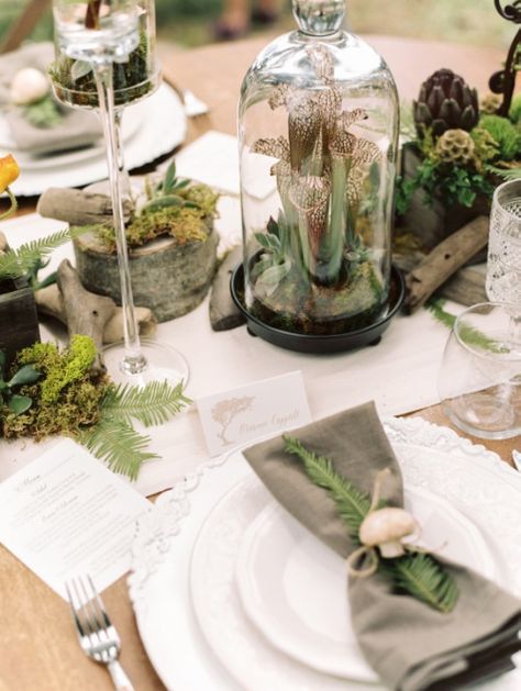 Photographer: Lisa O’Dwyer | pretty little wedding things | Bloglovin’ Woodland Theme Wedding, Fun Wedding Decor, Rustic Elegant Wedding, Earthy Wedding, Rustic Garden Decor, Woodland Wedding, Wedding Napkins, Forest Wedding, Wedding Things