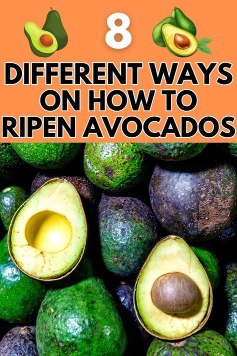 Say goodbye to waiting days for your avocados to ripen! Our guide shares 8 different methods to ripen avocados quickly, so you can enjoy creamy, ripe avocados whenever you want. #RipenAvocados #AvocadoTips #KitchenHacks Avocado Ripen Fast, Rippen An Avocado Fast, How To Quickly Ripen An Avocado, How To Ripen An Avocado, How To Make Avocados Ripen Faster, Ripe Avocado Trick, How To Ripen Avocados Quickly, Ripen An Avocado Quickly, Ripening Avocados