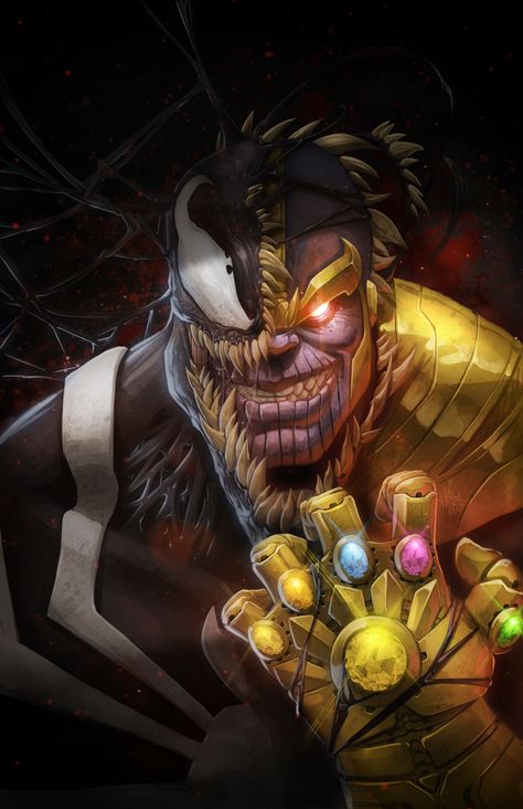 Thanos Infinity Gauntlet, Xman Marvel, Venom Thanos, Hyrule Castle, Symbiotes Marvel, Venom Art, Venom Comics, Infinity Gauntlet, Bd Art