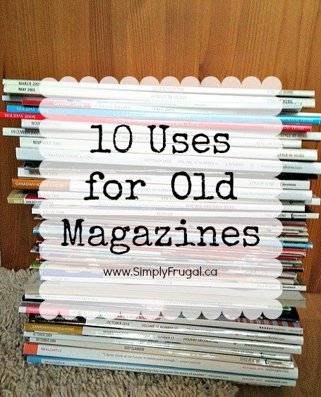 10 Uses for Old Magazines Upcycle Magazines, Old Magazine Crafts, Recycled Magazine Crafts, Recycle Craft, Tin Ideas, Recycled Stuff, Old Book Crafts, Recycled Magazine, Recycled Magazines