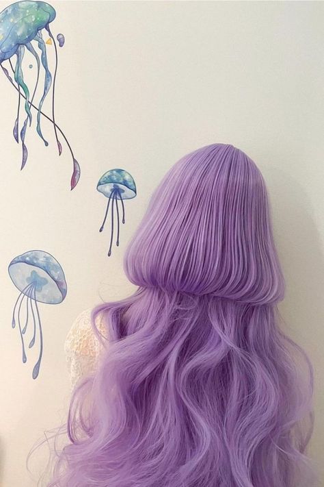 Pastel Purple Jellyfish Haircut Jellyfish Haircut, Hairstyle Names, Jelly Fish, Bob Haircut, American Beauty, Dream Hair, Short Hair Cuts For Women, Hairstyles Haircuts, Womens Haircuts