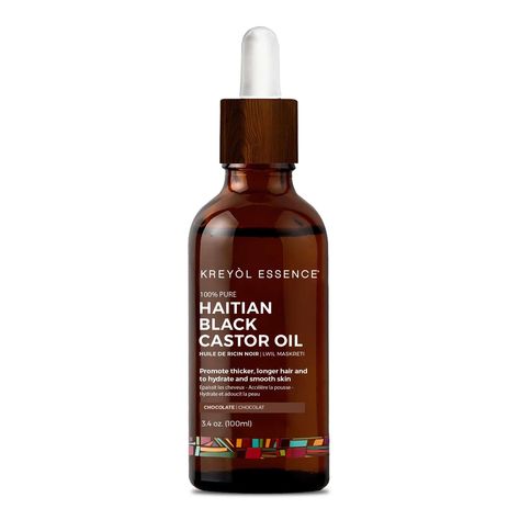 3.4oz Super Sized Bottle.﻿﻿Considered to be the Liquid Gold of the Caribbean, our 100% natural Haitian Black Castor Oil (L’Huile De Ricin/Lwil Maskriti) promotes thick, shiny long, healthy-looking hair that wants to grow. Loaded with omega fatty acids (3,6,9), Vitamin E and ricinoleic acid- our m... Haitian Black Castor Oil, Extremely Damaged Hair, Castor Oil For Skin, Low Porosity Hair Products, Moringa Oil, Black Castor Oil, Rosemary Mint, Twist Outs, Oil Treatments