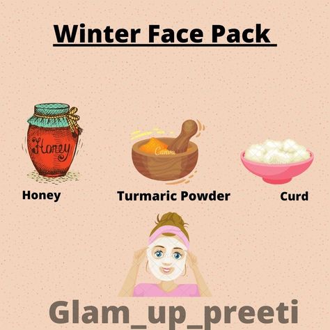 2 tbsp. curd, 1 tbsp. honey and a pinch of turmeric Mix all the ingredients and apply them on to your face and neck. Rinse it off after 20 minutes. ou can apply this pack twice a week. #diypack #facepack Healthy Sleeping Positions, Sink Care, Turmeric Face Pack, Turmeric Face, Aloe Vera Skin Care, Honey Mask, Winter Face, Face Pack, Sleeping Positions