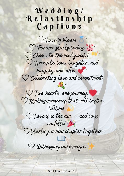 Hashtags For Weddings Couple, Wedding Day Captions For Instagram, Wedding Season Captions For Instagram, Sister Wedding Captions For Instagram, Wedding Ig Captions, Wedding Captions For Instagram Posts, Marriage Captions, Wedding Guest Captions, Anniversary Captions Instagram