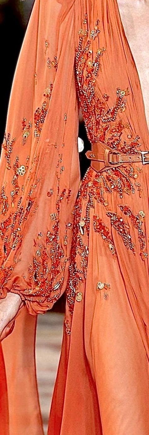 Orange Gown, 2022 Couture, Western Gown, Fancy Dresses Long, Orange Crush, Fantasy Dress, Zuhair Murad, Photoshoot Outfits, Orange Dress