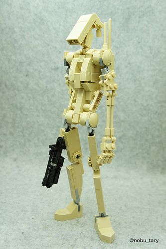 Shoretrooper ready for action on Scarif Lego Battle Droid, Lego Film, Lego Machines, Lego Sculptures, Lego Starwars, Construction Lego, Micro Lego, Battle Droid, Lego Custom Minifigures