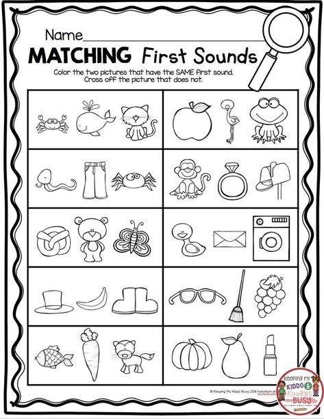 KINDERGARTEN first sounds unit - initial sounds CVC words - kindergarten phonics - letter sounds - alphabet #kindergarten #kindergartenphonics #iniitalsounds #cvcwords Beginning Sounds Kindergarten, Initial Sounds Worksheets, Letter Sounds Kindergarten, Sounds Worksheet, Kindergarten Phonics Activities, Tutoring Ideas, Letter Sound Activities, Writing Cvc Words, Beginning Sounds Worksheets