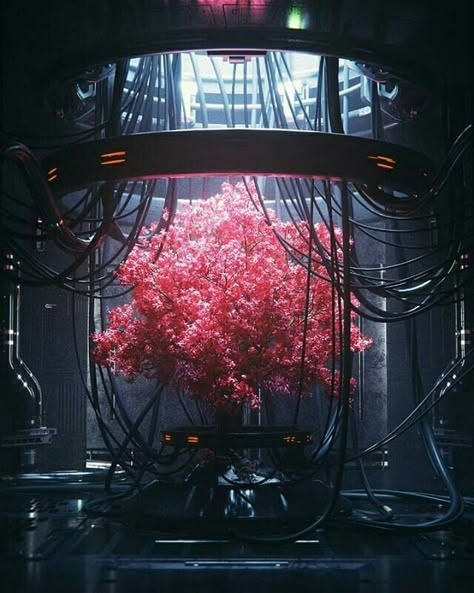 Sci Fi Aesthetic, Sci Fi Environment, New Retro Wave, Cyberpunk City, Cyberpunk Aesthetic, Arte Cyberpunk, Wire Tree, Futuristic Art, Futuristic City