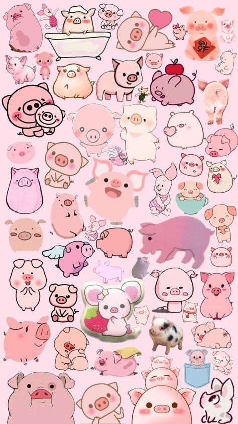 🐷🐽🐖 #wallpaper #lockscreen #background #aesthetic #pink #art #collageart #artcollage #piglet #pigs #pinterest #fyp Lockscreen Background, Pig Wallpaper, Emo Wallpaper, Pig Cartoon, Baby Pigs, Background Aesthetic, Cute Pigs, Aesthetic Pink