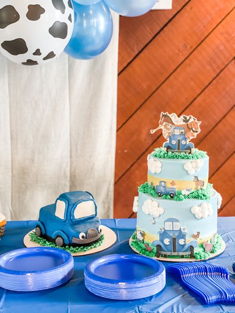 Little Blue Truck 3rd Birthday Party, Little Blue Truck First Birthday Party, Little Blue Truck 1st Birthday Party, Little Blue Truck Cupcakes, Little Blue Truck Birthday Party 1st, Blue Truck Birthday Cake, Little Blue Truck Birthday Cake, Truck 1st Birthday Party, Little Blue Truck Cake