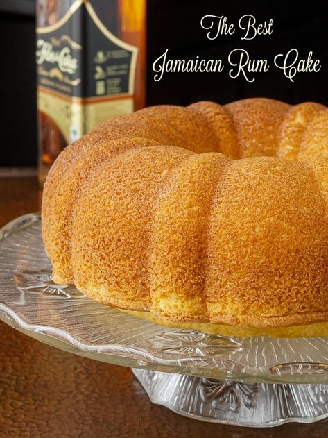 Jamaican Rum Cake. The best recipe I've tried! A dense yet moist cake infused with a rum & butter syrup that just takes the deliciousness to a whole other level. Utterly irresistible!! #homemadecake #scratchcake #birthdaycake #celebrationcake #oldfashionedbaking #oldfashionedrecipes Jamaican Rum Cake Recipe, Rum Cake Recipe From Scratch, Best Rum Cake Recipe, Caribbean Rum Cake, Jamaican Rum Cake, Rum Cakes, Cake Recipes Uk, Rum Butter, Rum Cake Recipe